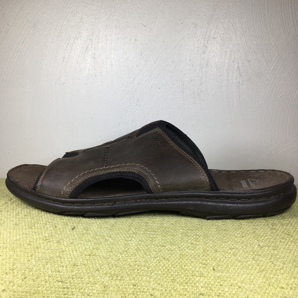 clarks sandals mens silver